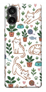 Чехол Cats pattern для Sony Xperia 5 V