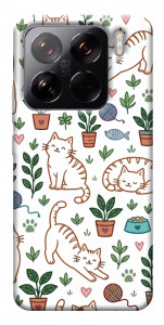 Чехол Cats pattern для Xiaomi 15 Pro