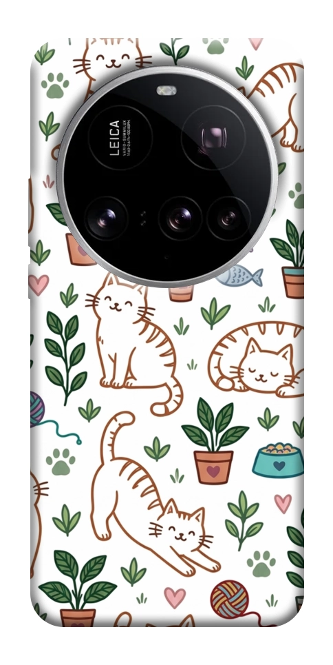 Чехол Cats pattern для Xiaomi 15 Ultra