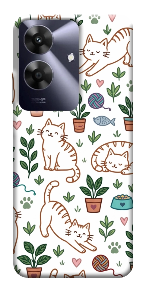 Чохол Cats pattern для Realme Note 60