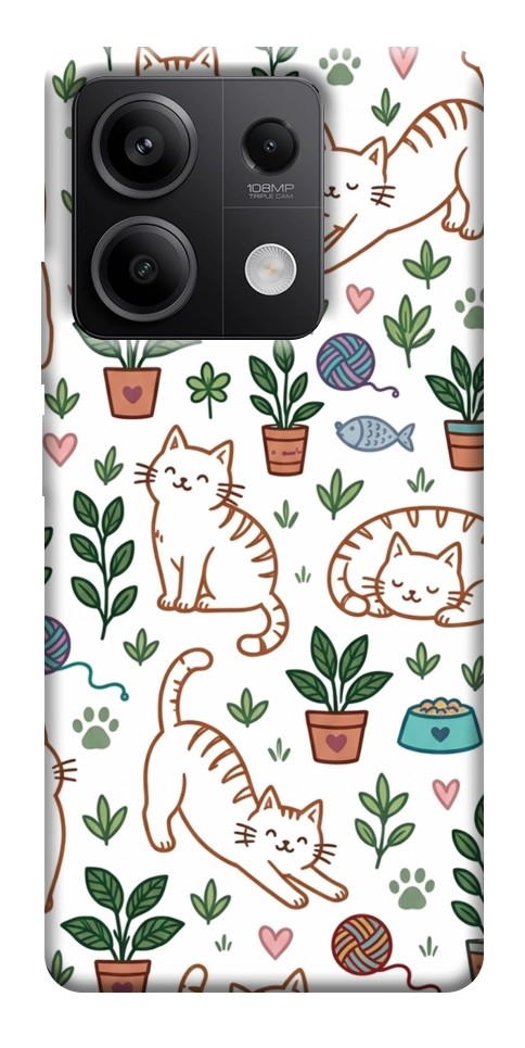 Чехол Cats pattern для Xiaomi Redmi Note 13 5G