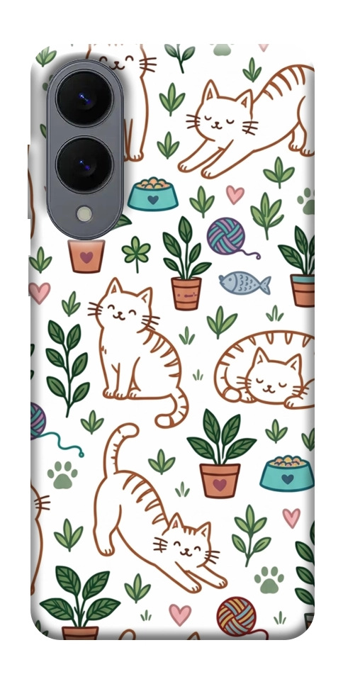 Чехол Cats pattern для Galaxy S25 Edge