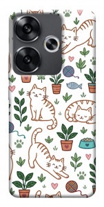 Чохол Cats pattern для Xiaomi Poco F6