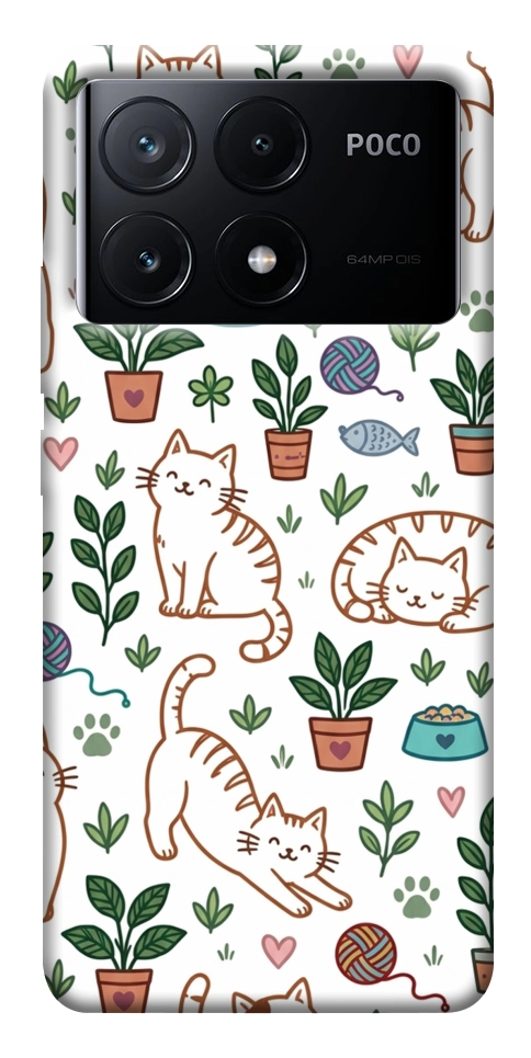 Чохол Cats pattern для Xiaomi Poco X6 Pro