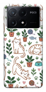 Чехол Cats pattern для Xiaomi Poco X6 Pro