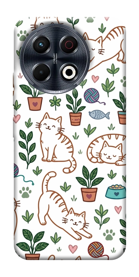 Чехол Cats pattern для TECNO Spark 30 Pro (KL7)
