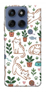 Чехол Cats pattern для Motorola Edge 60 Fusion