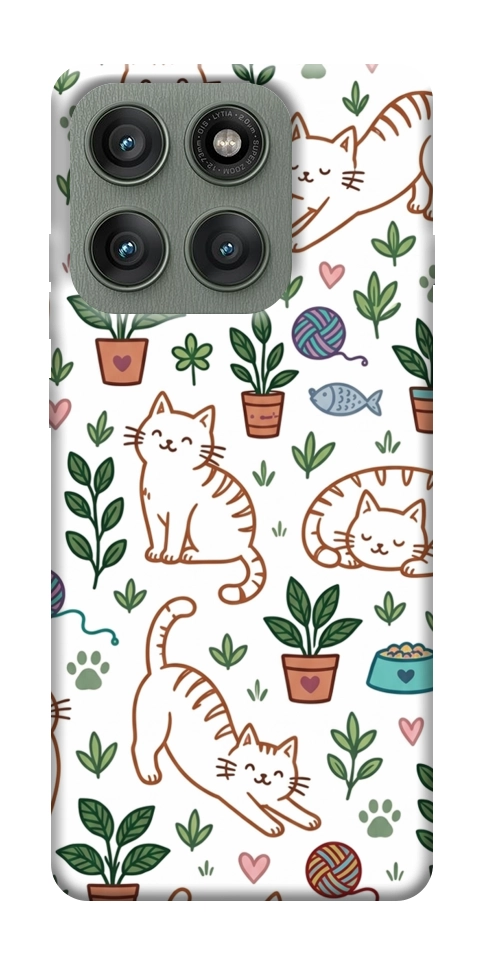 Чехол Cats pattern для Motorola Edge 60 Pro