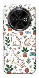 Чехол Cats pattern для TECNO Spark 30C (KL5n)