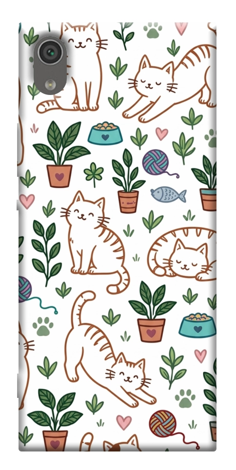 Чехол Cats pattern для Sony Xperia XA1