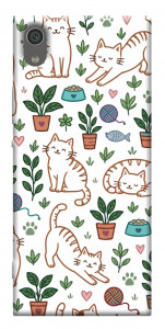 Чехол Cats pattern для Sony Xperia XA1