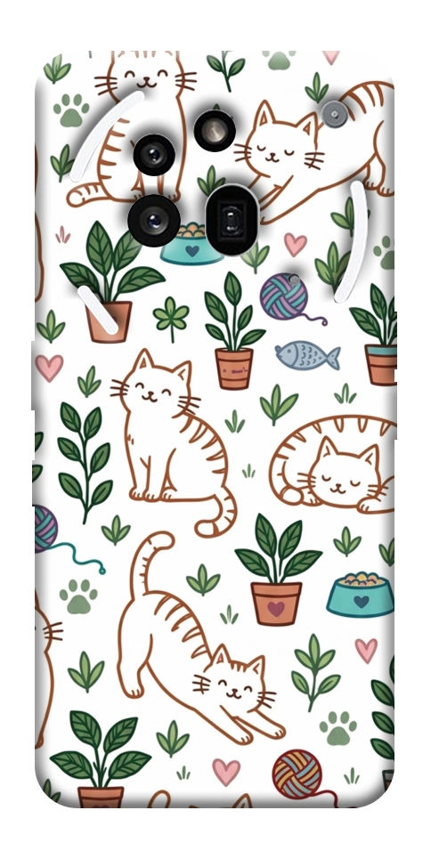 Чехол Cats pattern для Nothing Phone (3a) Pro