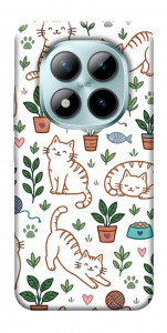 Чехол Cats pattern для Xiaomi Redmi Note 15 Pro 5G