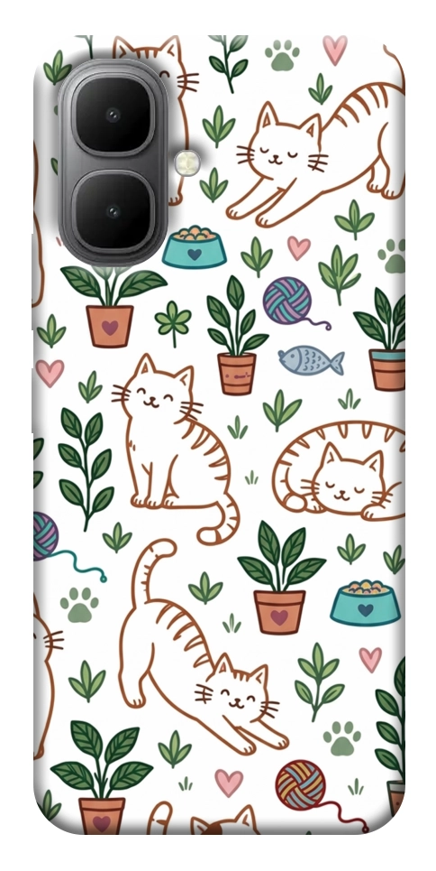 Чехол Cats pattern для Infinix Smart 10