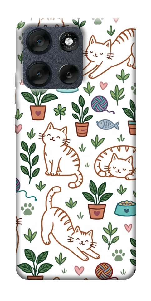 Чохол Cats pattern для Motorola Moto G56 5G