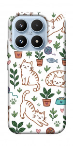 Чехол Cats pattern для Xiaomi 17