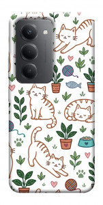 Чехол Cats pattern для Xiaomi Redmi 15 4G (Global)