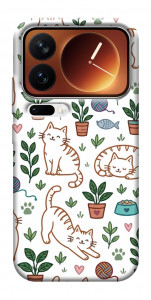 Чехол Cats pattern для Xiaomi 17 Pro