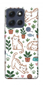 Чохол Cats pattern для Motorola Moto G86 Power