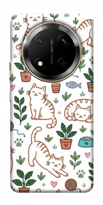 Чехол Cats pattern для Huawei Honor X9c