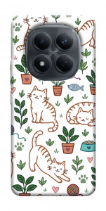 Чохол Cats pattern для Xiaomi Redmi Note 15 Pro 4G