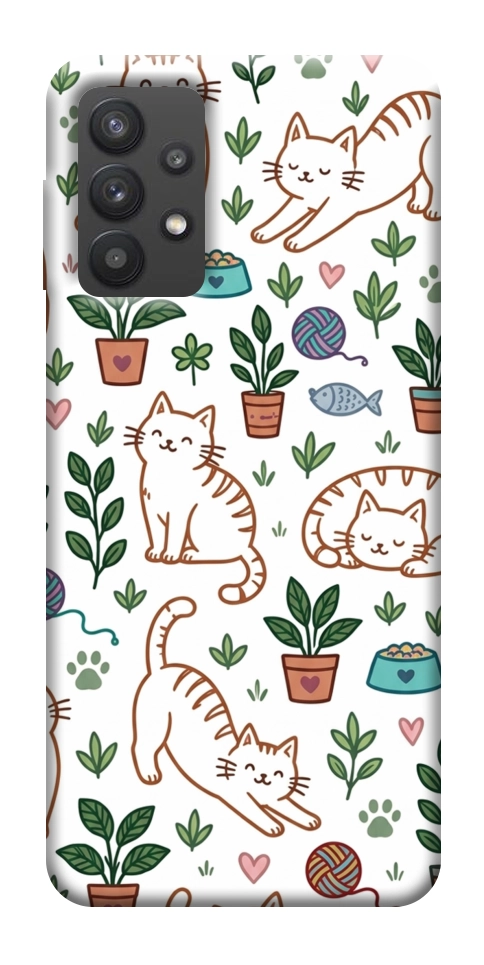 Чехол Cats pattern для Galaxy A32 5G