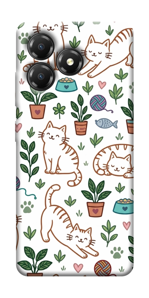 Чехол Cats pattern для ZTE Blade A36