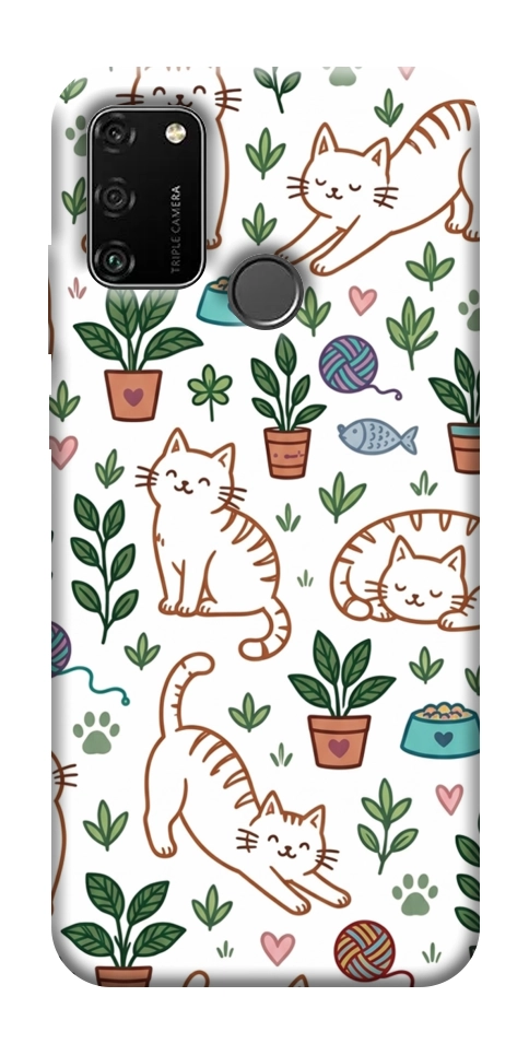 Чехол Cats pattern для Huawei Honor 9A