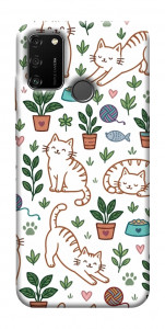 Чехол Cats pattern для Huawei Honor 9A
