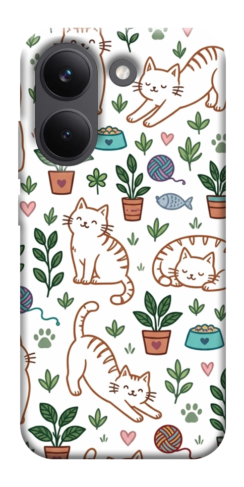 Чехол Cats pattern для Xiaomi Poco X8 Pro