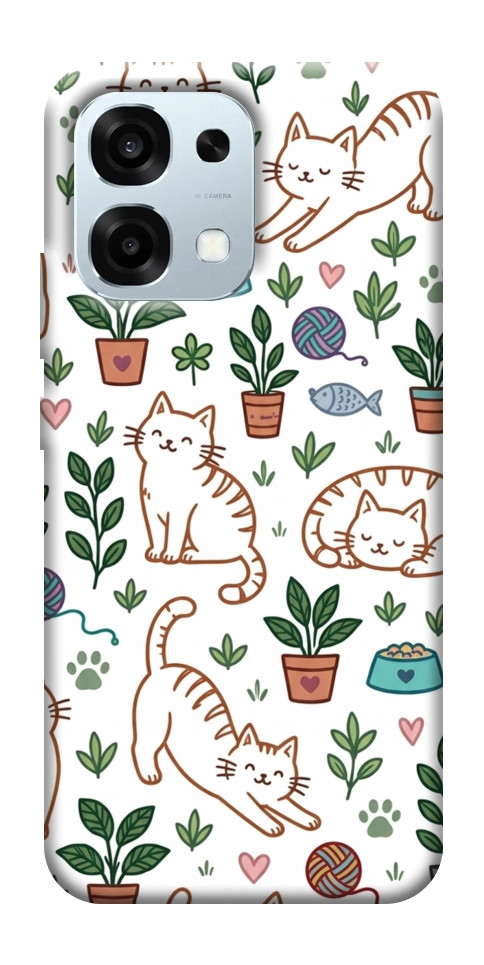 Чохол Cats pattern для Oppo A6 Pro
