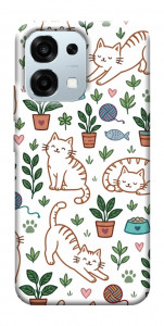 Чохол Cats pattern для Oppo A6 Pro 5G