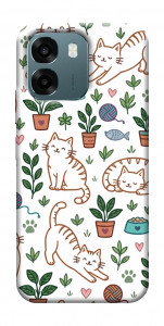 Чехол Cats pattern для Oppo A6