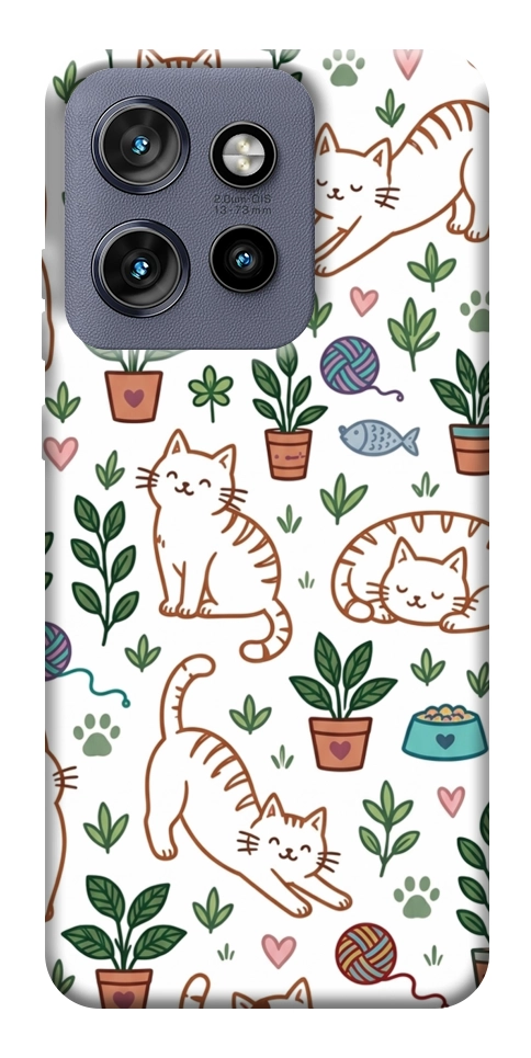 Чохол Cats pattern для Motorola Edge 60 Neo