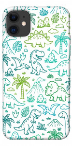 Чехол Dino pattern для iPhone 11