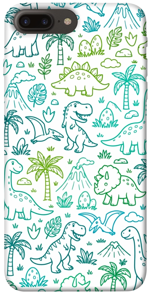 Чехол Dino pattern для iPhone 7 Plus