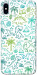 Чехол Dino pattern для iPhone XS Max