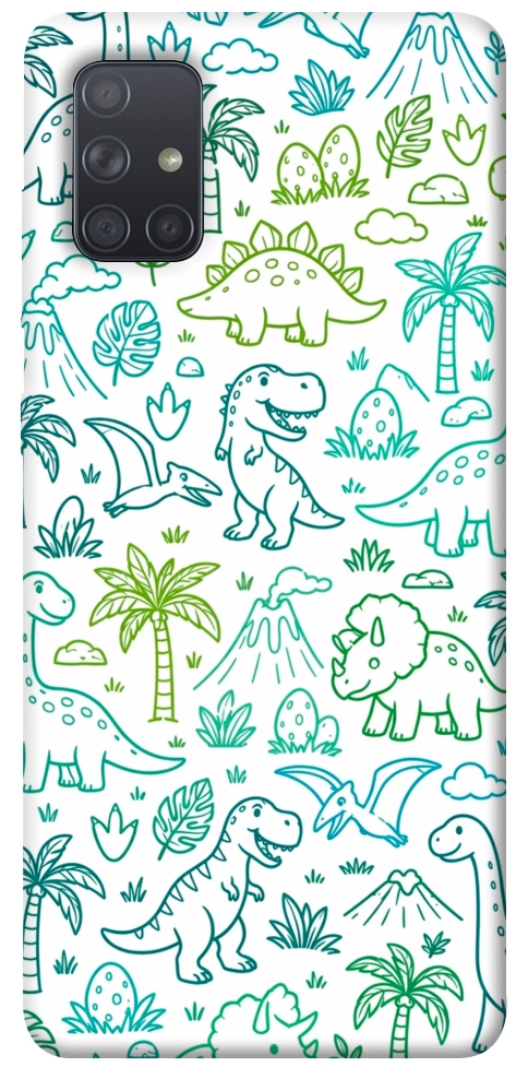 Чохол Dino pattern для Galaxy A71 (2020)