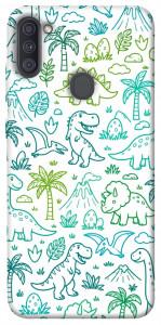 Чохол Dino pattern для Galaxy A11 (2020)