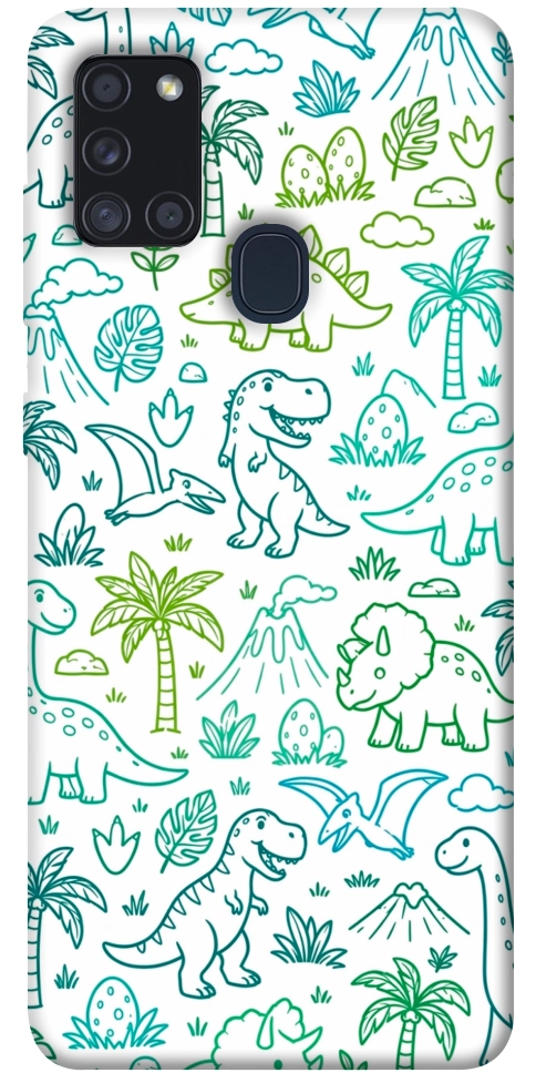 Чохол Dino pattern для Galaxy A21s (2020)