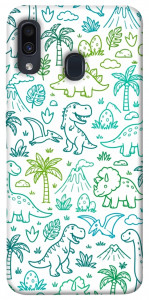 Чохол Dino pattern для Samsung Galaxy A20 A205F