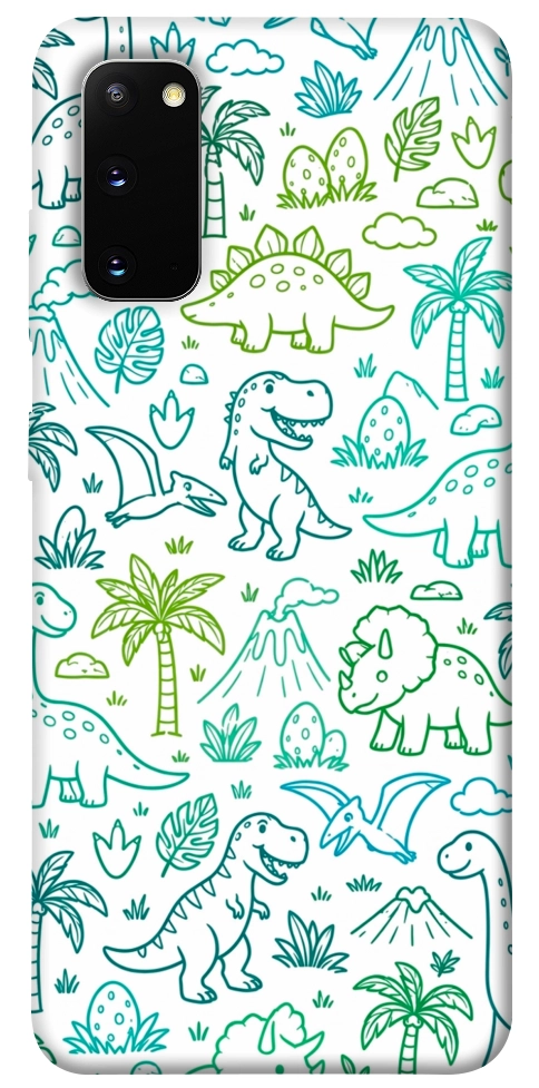 Чехол Dino pattern для Galaxy S20 (2020)