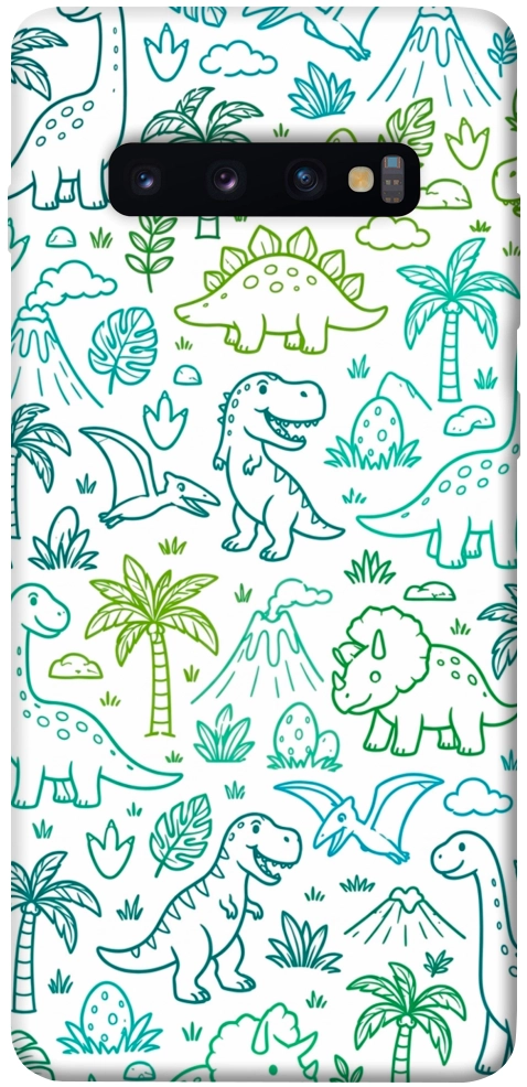 Чохол Dino pattern для Galaxy S10 Plus (2019)