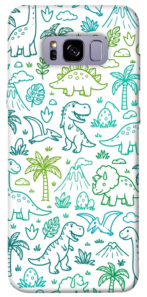 Чехол Dino pattern для Galaxy S8+