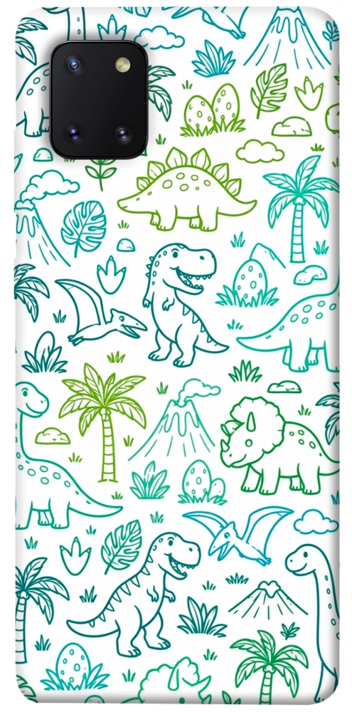 Чехол Dino pattern для Galaxy Note 10 Lite (2020)