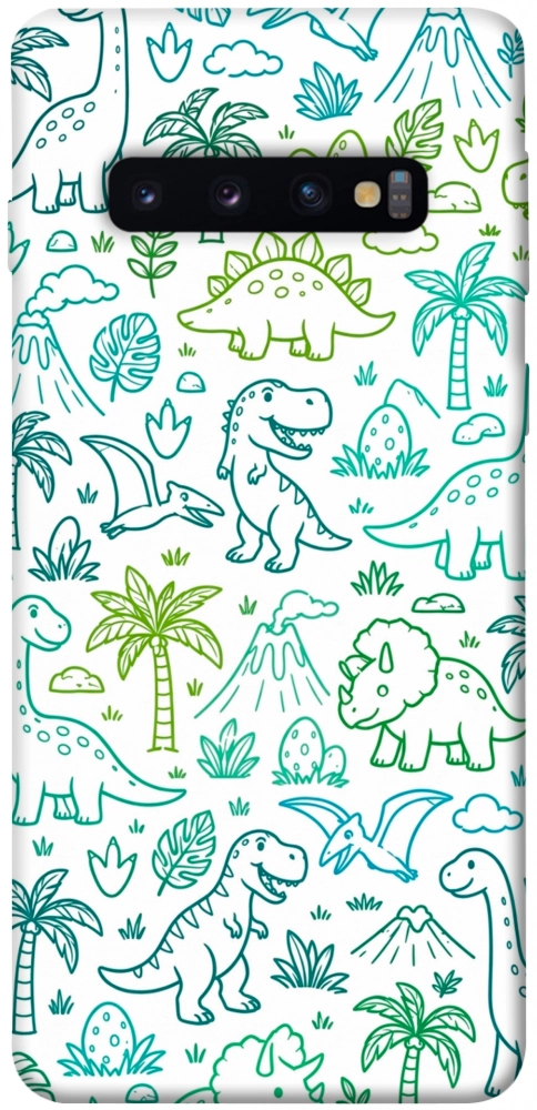 Чохол Dino pattern для Galaxy S10 (2019)