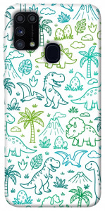 Чехол Dino pattern для Galaxy M31 (2020)