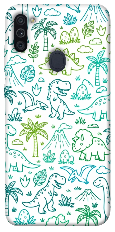 Чохол Dino pattern для Galaxy M11 (2020)