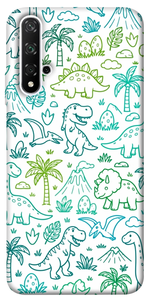 Чехол Dino pattern для Huawei Honor 20
