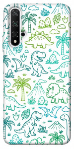 Чехол Dino pattern для Huawei Nova 5T